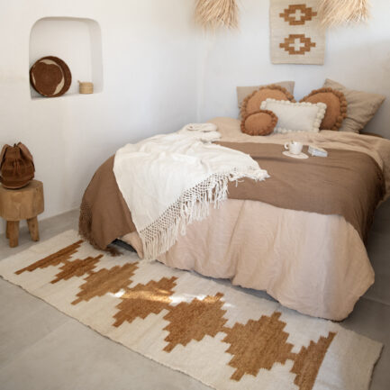 Tapis de couloir en laine ocre Finca Home