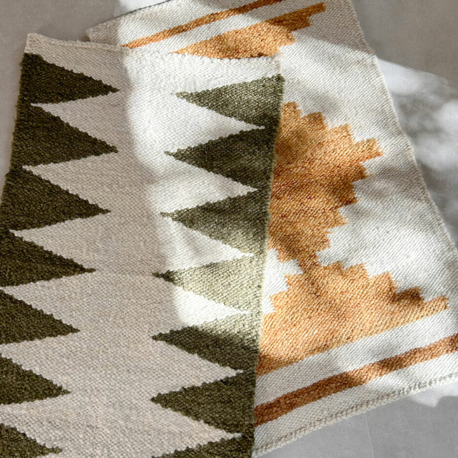 Mini tapis en laine artisanal Finca Home