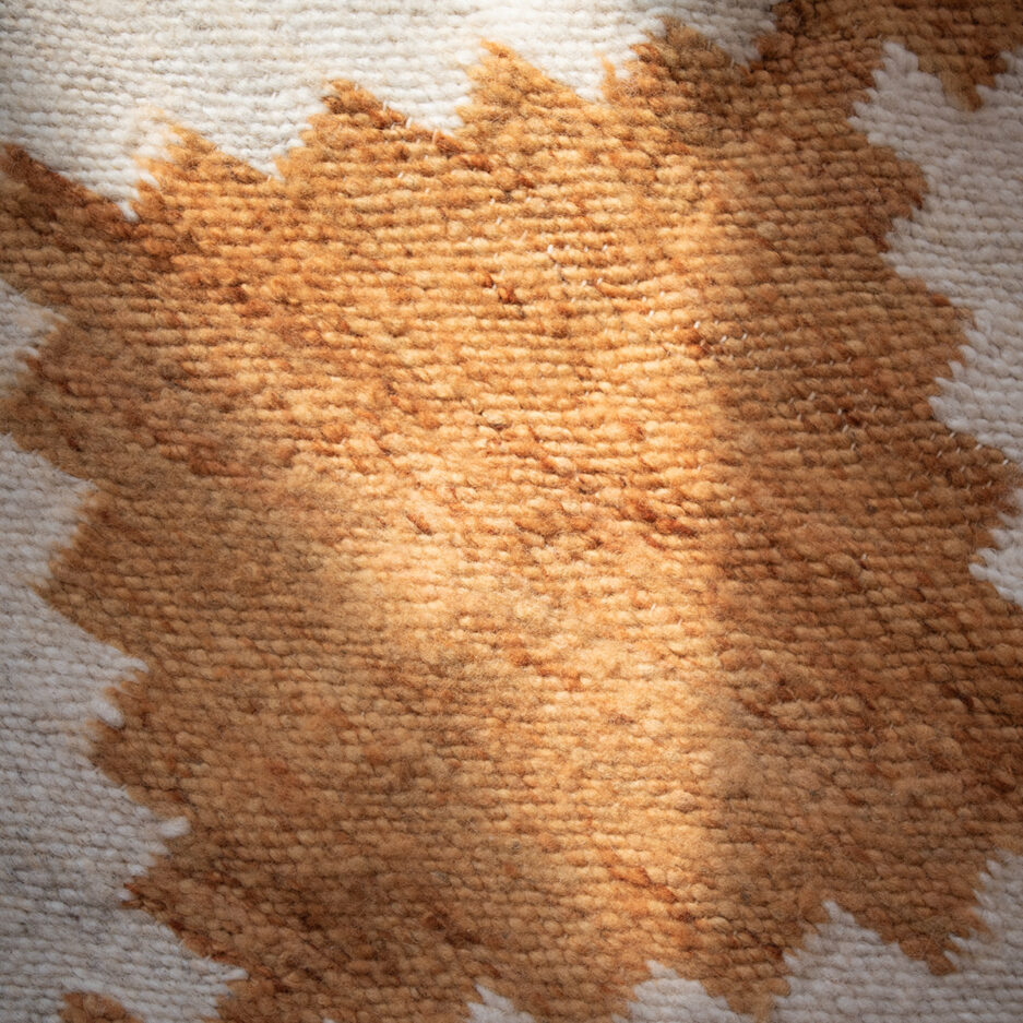 Mini tapis en laine ocre Finca Home